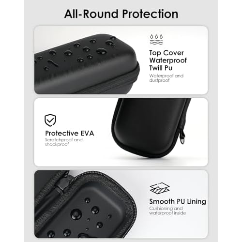 Hard Travel Case for OBlade QP2520/QP2530/QP2620/QP2630 ? Waterproof Portable Storage Bag for OBlade Hybrid Electric Trimmer & Braun Series Shaver
