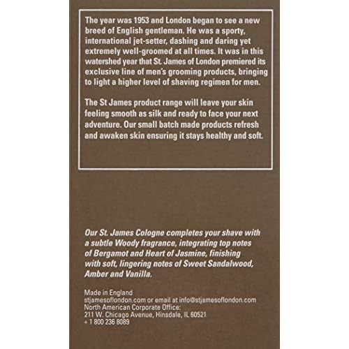 St James of London Sandalwood & Bergamot Cologne, 1.69 Fl Oz