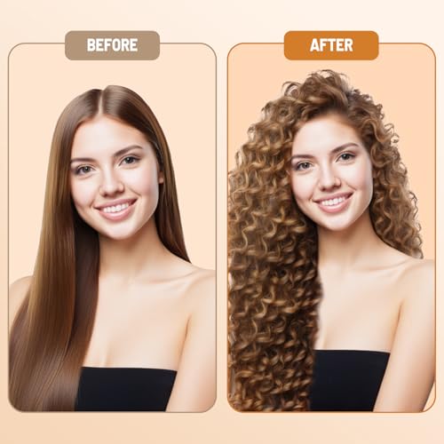 Hair Long Conical Barrel for Dyson Airwrap, 0.78-1.4Inch/ 20-36mm Conical Long Curling Barrels Compatible with Airwrap HS01/05, Self-Curling Hair Roller Curlers Attachment, Gold
