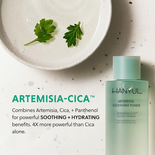HANYUL Artemisia Soothing Toner with Centella Asiatica and Panthenol | Hydrating & Calming Facial Toner for Sensitized Skin, Skin Prep, Vegan, 5.07 fl. oz.
