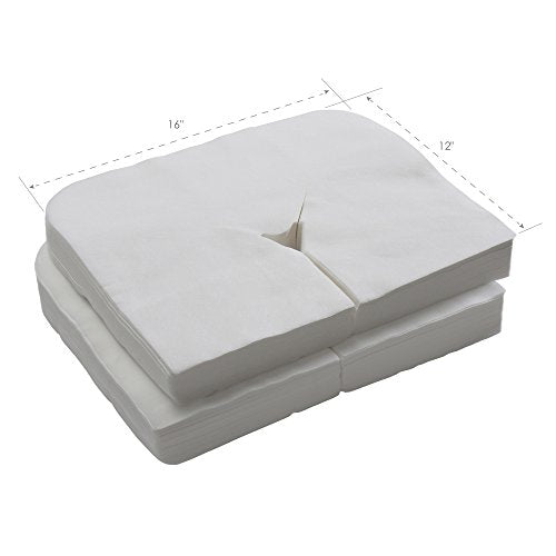 EarthLite Disposable Face Cradle Covers ? Medical-Grade, Ultra Soft, Luxurious, Non-Sticking Massage Headrest Covers for Massage Tables & Massage Chairs