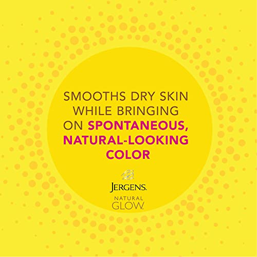 Jergens Natural Glow Instant Sun Tanning Moisturizer + Bronzer, Lightweight Sunless Tanning for Natural-Looking Color, Deep Bronze, 6 Oz