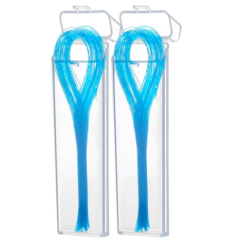 JMU 100 Count Floss Threaders, Dental Floss Threader for Braces, Bridges, Implants, 50 Count (Pack of 2)