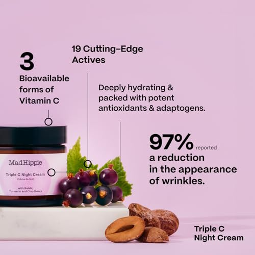 Mad Hippie Travel Essentials ??Vitamin C Serum, Triple C Night Cream, Super A Serum + Jelly Cleanser in a 100% Recycled Toiletries Bag, Cruelty-Free