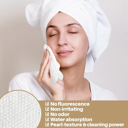 100 Compressed Towel Tablets - Disposable Face Washcloths Fast Drying Lightweight for Adult Camping Hiking Facial Mini Makeup Wipe Coin Tissues Travel Hotel Cleaning Supplies