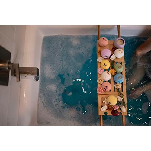 Handmade in USA Organic Bath Bombs Gift Set for Women All Natural with Epsom Salt Relaxation Dead Sea Salt Safe Bath Bombs Kit for Kids Her Mom Mother Grandma Girlfriend - Best Gifts Idea