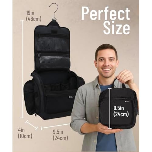 DD D&D Wanderlust D&D Hanging Travel Toiletry Bag for Men and Women ? Cosmetics, Makeup and Toiletries Organizer Kit with 10 Compartments