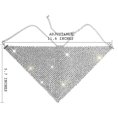 Sparkly Crystal Face Mask Bling Rhinestone Mesh Mask Sexy Nightclub Mouth Covered for Women and Girls