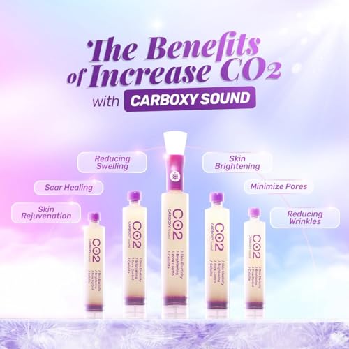 CO2 Carboxy Therapy Sound Box ? 5 Treatment Kit | Skin Rejuvenation & Firming Facial System | Anti-Aging, Brightening, Hydrating | Spa-Quality Skincare at Home