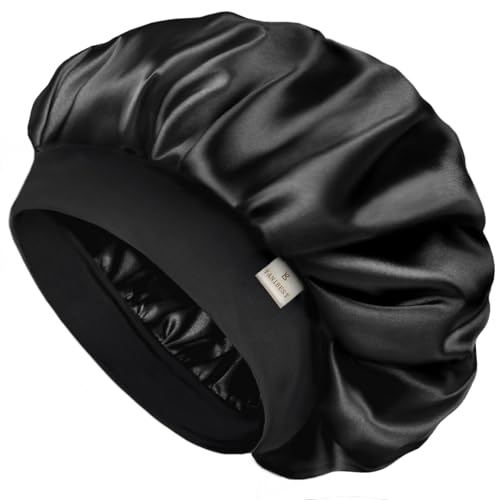 YANIBEST Silk Bonnet for Men Women Hair Bonnet for Sleeping Double Layer Satin Bonnet for Natural Curly Hair Unisex Sleep Cap
