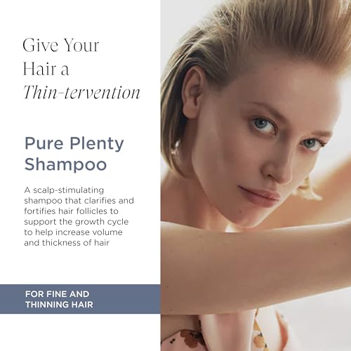 Intelligent Nutrients Pure Plenty Shampoo, Clarifies and Fortifies Fine, Thinning Hair, Organic Scalp-Stimulating Formula, Vegan, 8.5 Oz