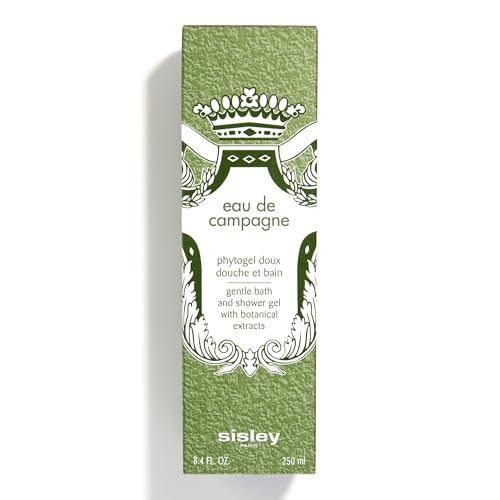 Sisley Paris Eau de Campagne Bath and Shower Gel - 250 mL - Gentle, Creamy, Foaming Body Cleanser with Botanical Extracts
