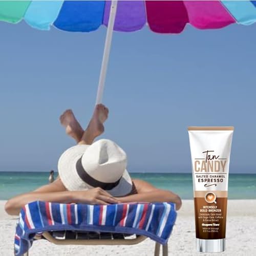 Supre Tan Candy Salted Caramel Espresso Intensely Bold Bronzer Dark Blend 8.5oz