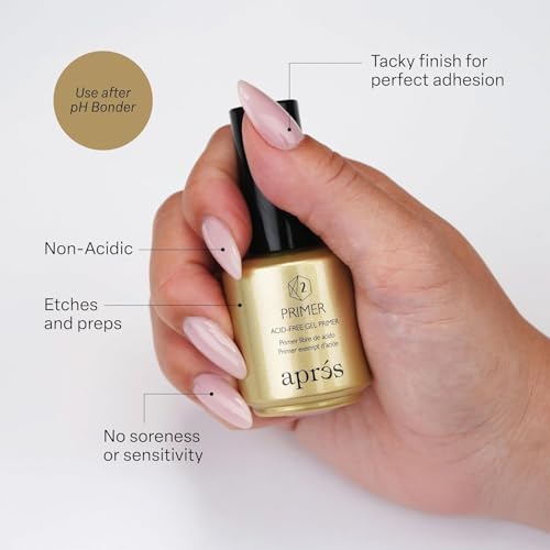 APR?S Non-Acidic Gel Primer 15 ml, Acid-Free Gel-X Enhanced Nail Adhesion Primer