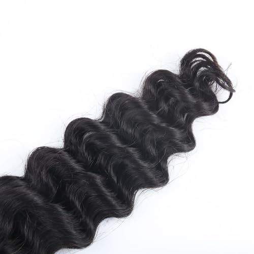 Odir 14 Inch Deep Wave Bulk Human Hair for Braiding No Weft 100% Unprocessed Brazilian Curly Braiding Human Hair Extensions Wet and Wavy Human Braiding Hair for Boho Braids 2 Bundles 100g