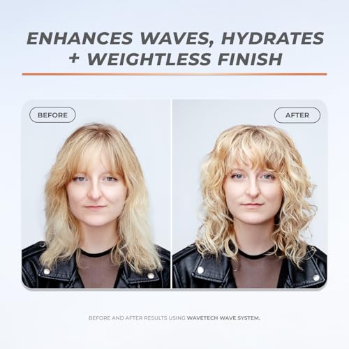 XMONDO Hair Wavetech Hydrating Wave Cream, Vegan Formula Wavy Hair Curl Cream with Coconut and Argan Oil for Definition, Breakage Protection, and Hair Hydration, 5 Fl. Oz