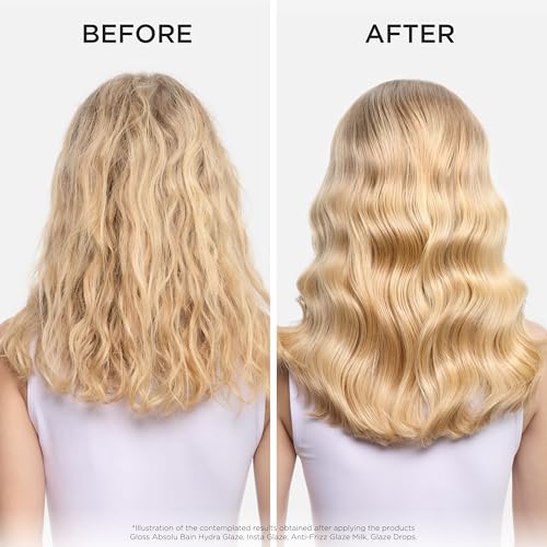 Kerastase Gloss Absolu High-Shine Anti-Frizz Conditioner - Deeply Hydrates & Detangles, Instantly Softens, For Glossy & Bouncy Hair