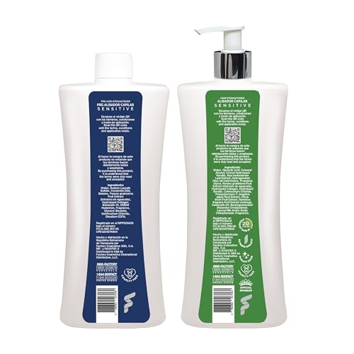 NK Keratin Sensitive Hair Straightener with Collagen, Hydrolyzed Keratin. (32oz)