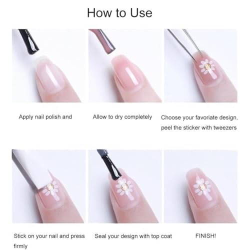 5D Embossed Pink Nail Stickers for Nail Art Cake Strawberry Bow Nail Art Stickers Nail Decals Self Adhesive Cute Nails Design Manicure Supplies Charm for Women Nails Decorations