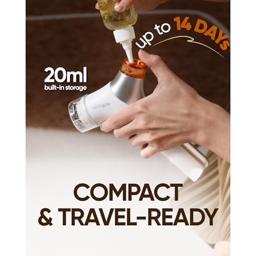 kingdo 2-in-1 Face Scrubber & Makeup Remover Device, Smart Automatic Foaming Facial Cleansing Brush Exfoliator with Face Cleanser for Deep Cleansing & Exfoliating & Removing Makeup Skin Care
