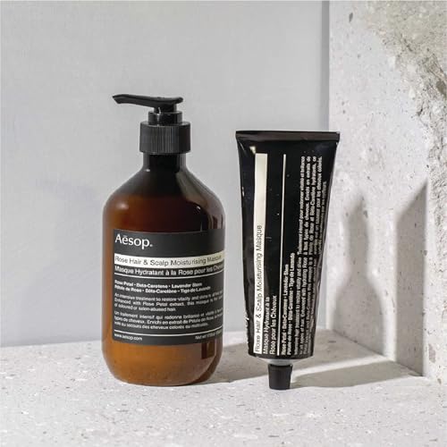 Aesop Rose Hair and Scalp Moisturizing Masque | Conditioning Treatment for Dry Scalps | Instantly Adds Shine and Softness to Hair | 17.1 oz / 500 mL