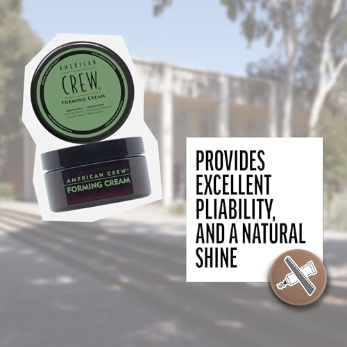 American Crew Men's Hair Forming Cream, Like Hair Gel with Medium Hold & Medium Shine, 3 oz