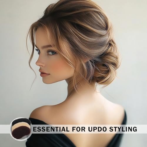 3PCs Volumizing Hair Sponge Inserts with Puff Cushion Clips ? Hair Styling Tools for Adding Volume and Fullness for Women and Girls