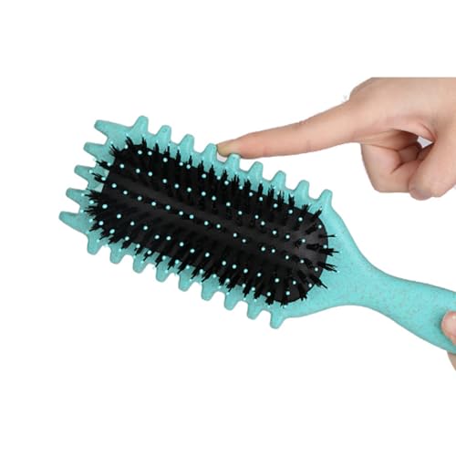 Green 1 PS, Curly Hair Brush and Styling Brush for women and men, fitting all hair style.