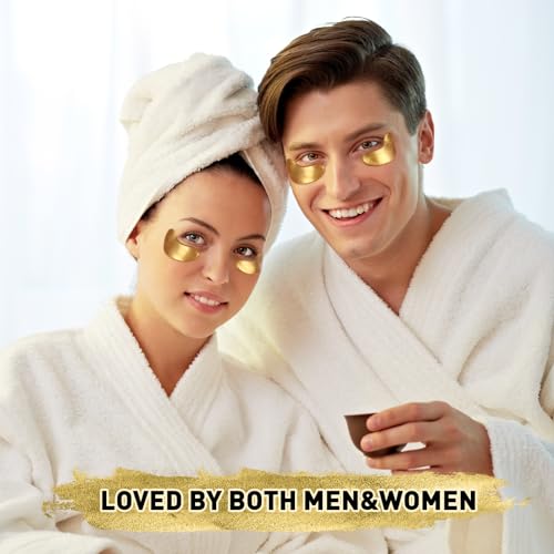 CHMI Under Eye Patches (200 Pairs) - 24K Gold Eye Patches for Puffy Eyes, Dark Circles, EyeBags and Wrinkles, Collagen Skin Care Products, Beauty & Personal Care