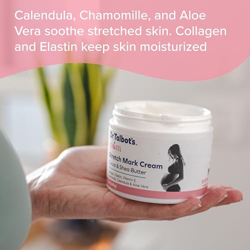Dr. Talbot's Mom Stretch Mark Cream - Made With Cocoa and Shea Butter - Postpartum Care for Moms - 8 oz