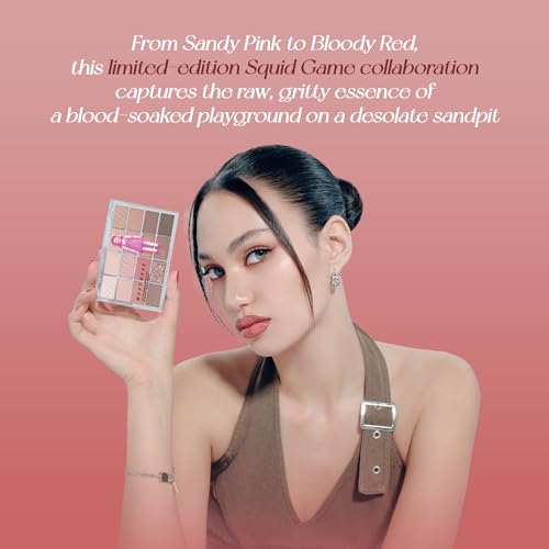 WAKEMAKE WM X NETFLIX SQUID GAME Soft Blurring Eye Palette 24 Bloody Game Blurring, eye palette