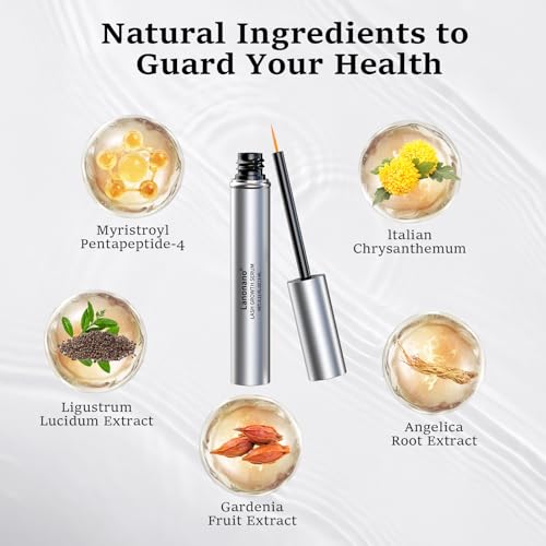 Lash Serum, Fuller & Longer Looking Eyelash Serum for Eyelash Rapid Growth, Vegan & Cruelty-Free, 0.1 Fl Oz£¨3ml£©