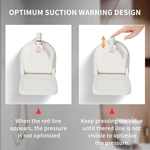 Shower Foot Rest for Shaving Legs,Shower Shaving Foot Rest,Foot Rest for Shower with Powerful Suction Cup,Foldable Shower Shaver Foot Rest Suitable for RV Bathroom,Easy to Carry While Traveling