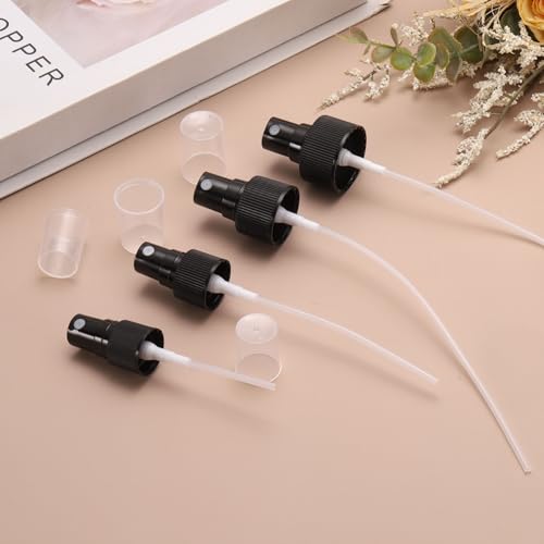 uxcell 50 Pcs Black Spray Top, 20/410 Fine Mist Sprayer Reusable Replacement Spray Bottle Pump Plastic Top for Cosmetic Perfume and Body Sprays Bottle