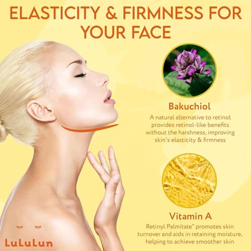 Lululun 28 EA Vitamin C Face Mask for Women & Men with 7 Herbs & 7 Vitamins for Pore Firming & Even Toning Skin, Daily Face Masks Skincare, Hydrating Facial Mask, Face Mask Sheets from Japan HYDRA V