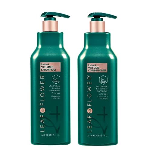 Leaf & Flower Instant Volume Shampoo & Conditioner 33.8 oz Duo