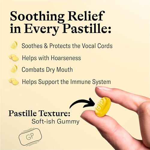 GRETHER'S Sugarfree New Flavor Ginger Lemon Pastilles Remedy for Dry Mouth Relief - Soothing Throat & Healthy Voice - Gift for Singers - 3-Pack - 3.75 oz.
