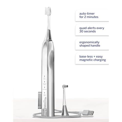 Supersmile Zina45¢â Sonic Pulse Toothbrush ? angled brush with polishing head for advanced cleaning ? For Visibly Whiter Teeth and Healthier Gums