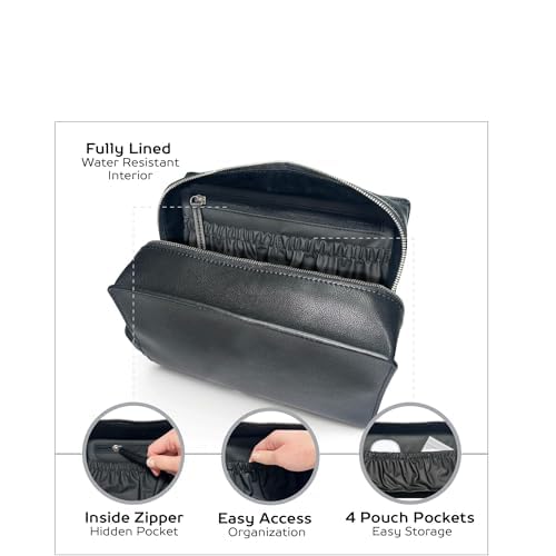 Convenience Kits International Men¡¯s Super Premium 30 PC Travel Kit Featuring: Travel-Size Hair Care Products Plus Face, Body, Oral Care, Travel Essentials in Large Leather Toiletry Bag