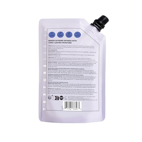 HASK Beyond Moisture Recovery Mask with Shea Butter & Banana Extract for Wavy, Curly, Coily & Kinky Hair, Softens, Moisturizes, Prevents Damage, Vegan, Sulfate-Free, Cruelty-Free ? 8 fl oz