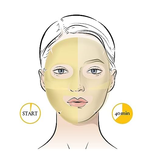 glowiest Sweet Dreams Yuzu Bright Collagen Mask Set of 3, Hydrating Face Collagen Jelly Mask, 78% Collagen, Niacinamide, Vitamin C, Peptides, Korean Skincare