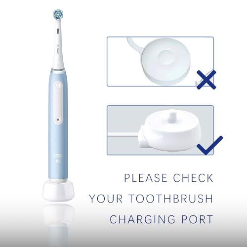 Charger Replacement Fit for Oral B Electric Toothbrush IO Series 3 4 5 6, 3757, Inductive Charging Base Portable Waterproof Power Cord