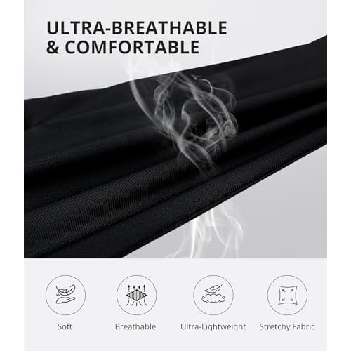 AIRSEE Premium UPF 50+ UV Protection Gloves for Gel Manicures - Fingerless Design for Professional Solon & Home Use, Anti UVA/UVB, Breathable Cool Tech Gloves for UV Lamp & Sun Protection (Black)