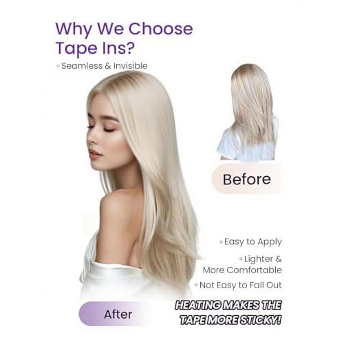 LaaVoo Tape in Hair Extensions Black Tape in Hair Extensions Human Hair 20Inch Tape in Extensions Real Human Hair Jet Black 20pcs 50g