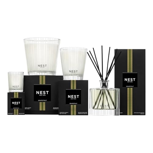 NEST New York Liquid Soap Set, Grapefruit - Includes Four 10 fl oz Bottles - Cleanses & Nourishes Skin - Approx. 300 Pumps Per Bottle - Gluten Free & Cruelty Free