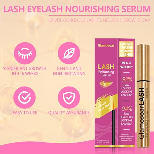 Lash Serum Eyelash Growth Serum Lash Enhancing - Get Fuller,Longer,Stronger Lashes 4ml