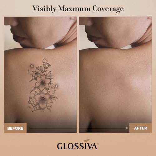 Tattoo Cover Up Makeup Waterproof Concealer For Dark Spots, Scars, Vitiligo, And More - 2x30ml - Use on Body, For Legs, for Men and Women (2x30ml)