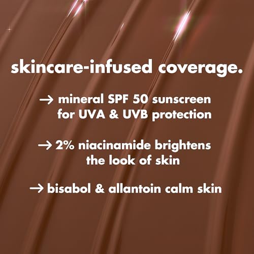 e.l.f. Halo Glow Skin Tint SPF 50, Tinted Moisturizer For Light, Buildable Coverage, Creates A Natural Glow, Vegan & Cruelty-Free, 4 Light Neutral