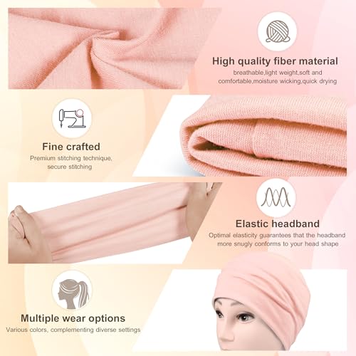 Headbands for Women, 7PCS Wide Cloth Hair Bands for Workout, Yoga, Skincare & Daily Wear, Soft & Stretchy
