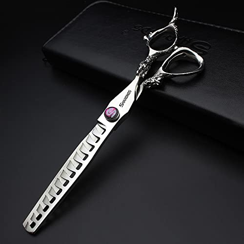 7" 7.5" 8"9" Professional Hairdressing Scissors Barber Salon Hair Cutting Dragon Shears (Large). (7 inch 4pc)